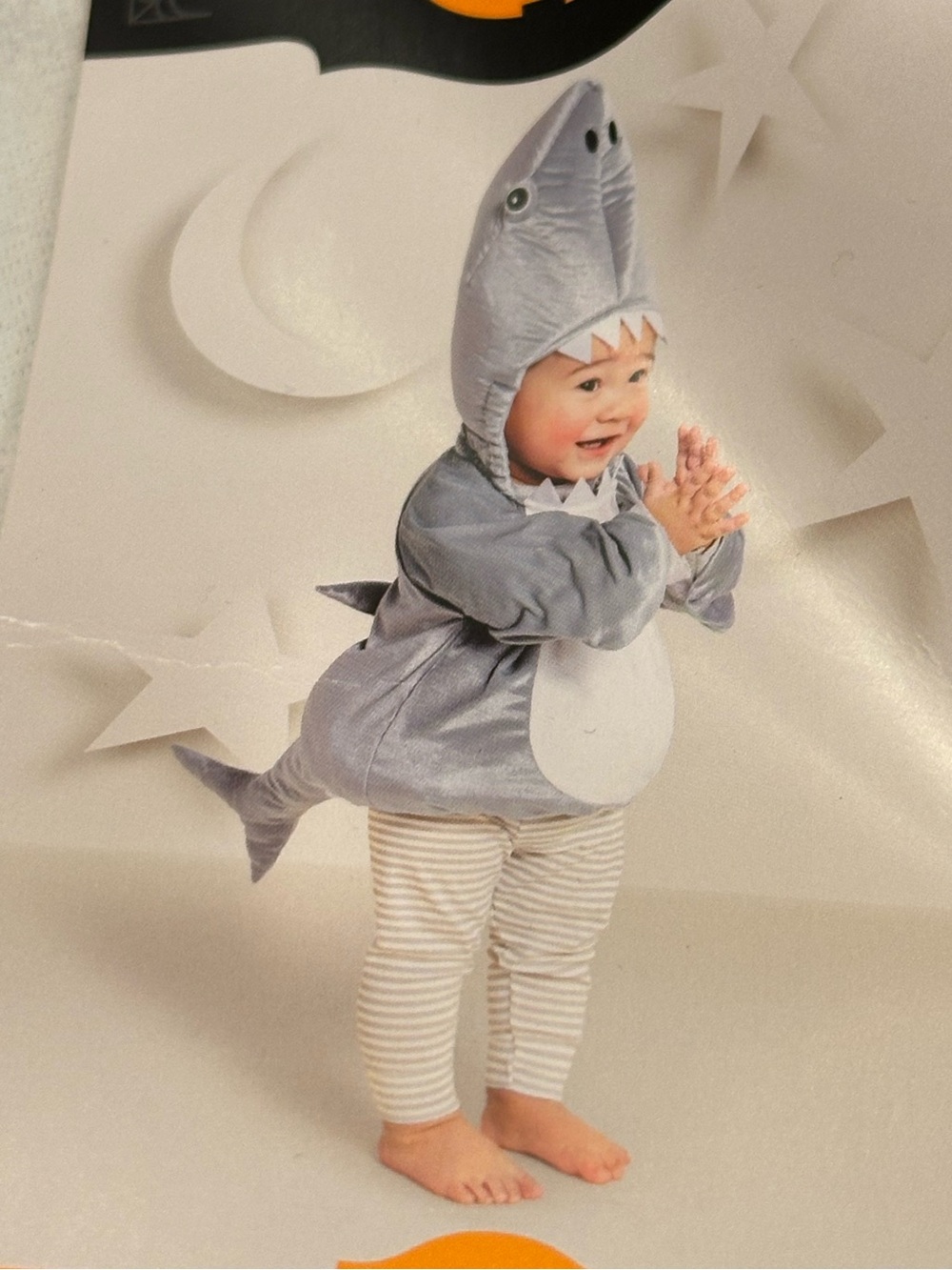 Hide and Eek Boutique Infant Shark Halloween Costume, Size 6-12 months